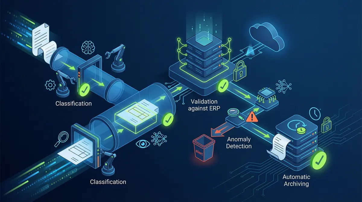 Autonom fakturabehandling av AI-agenter med <a href=