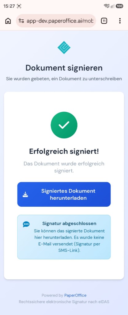 5 · Successfully signed
