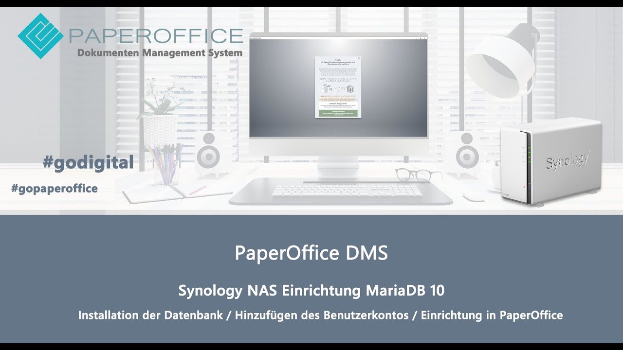 Synology DSM: настроить MariaDB 10 и подключить PaperOffice