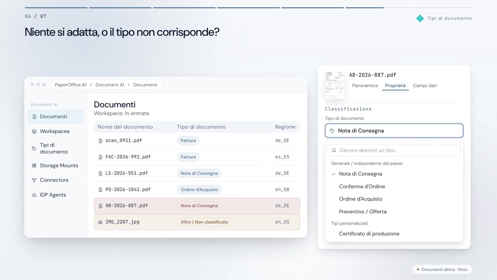 Tipi di documento