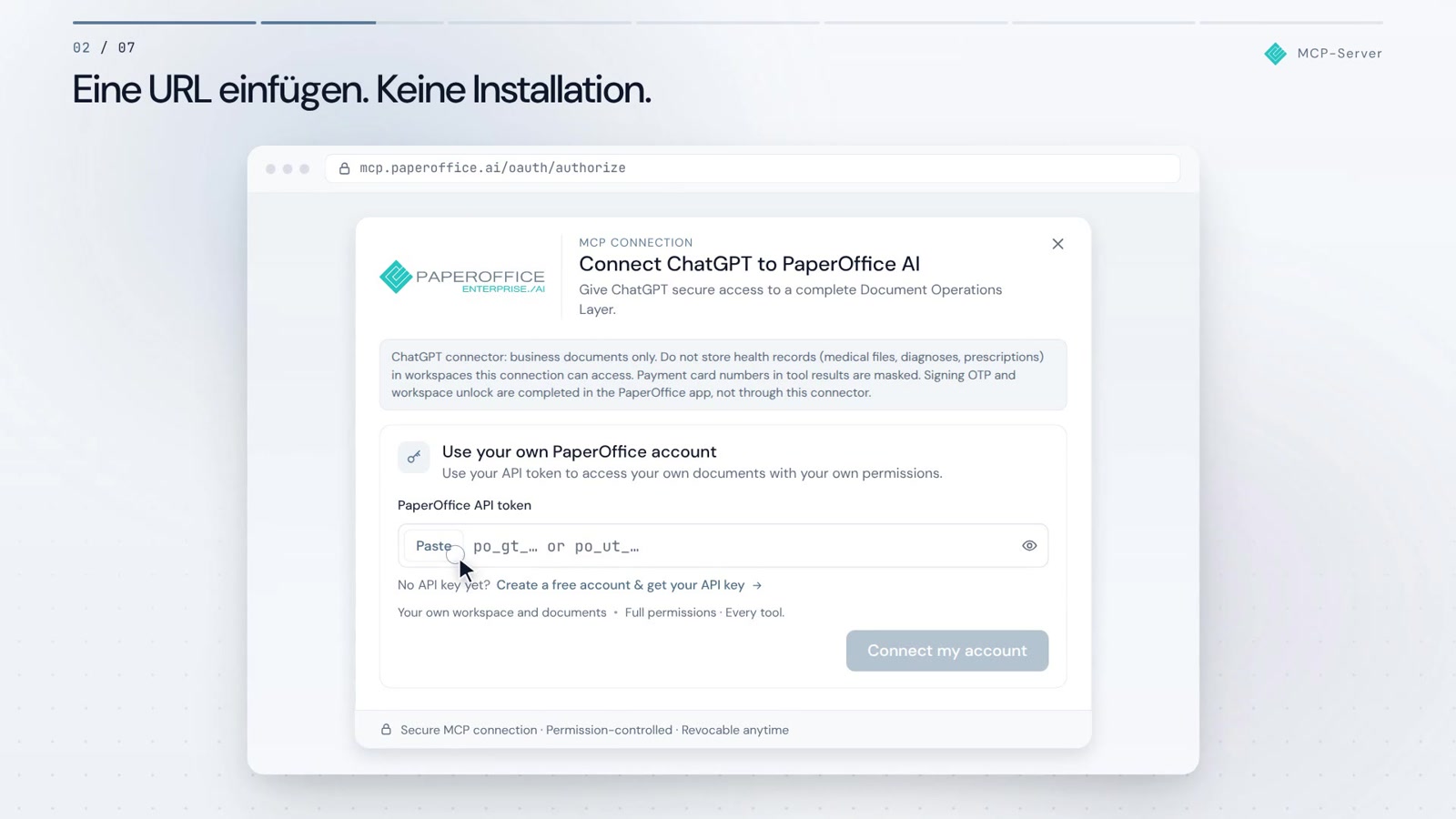 Ein Konto. 300+ MCP-Tools. Direkt im Chat-Tool.