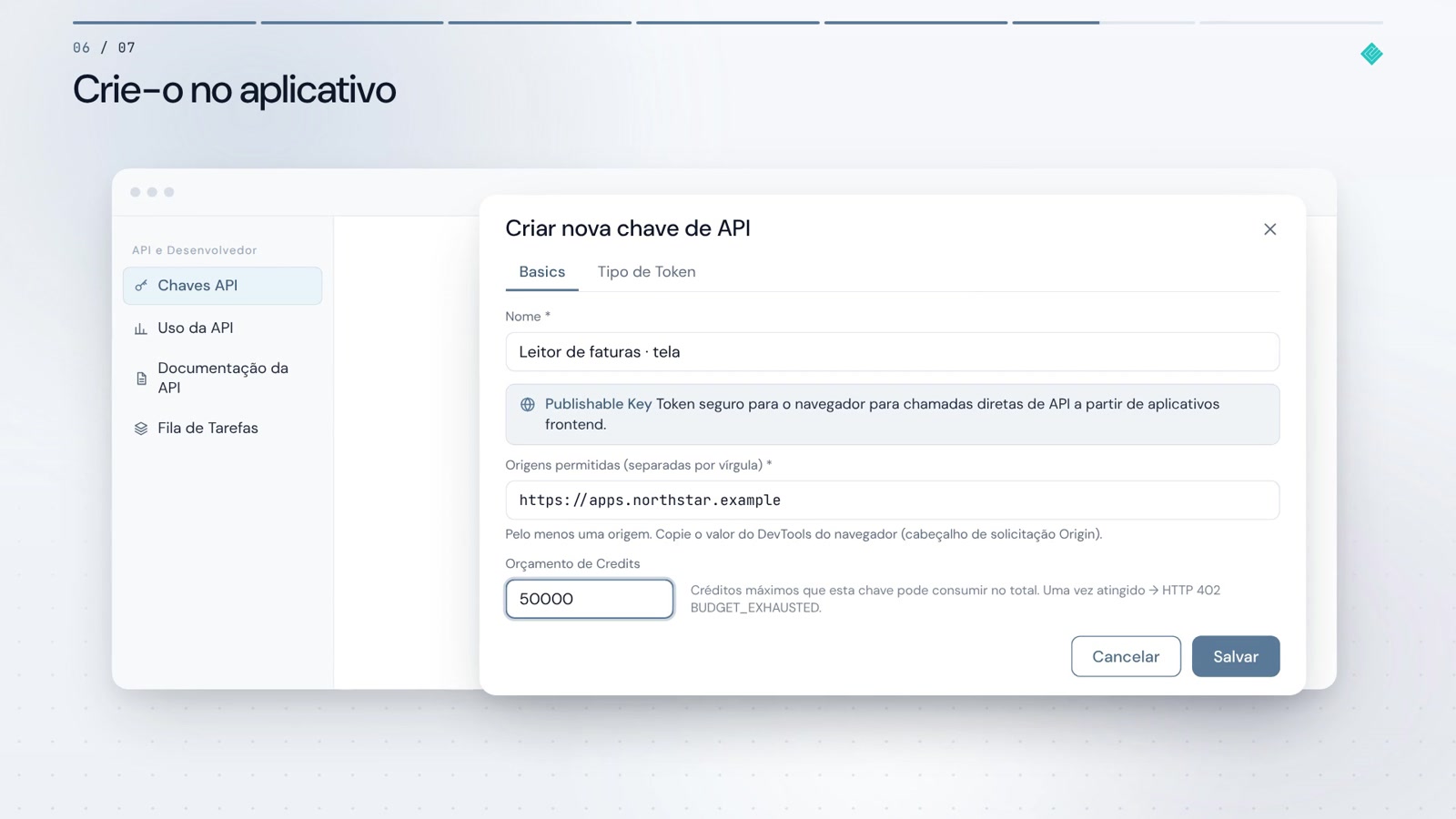 Chamadas API seguras para navegador. Sem backend próprio.