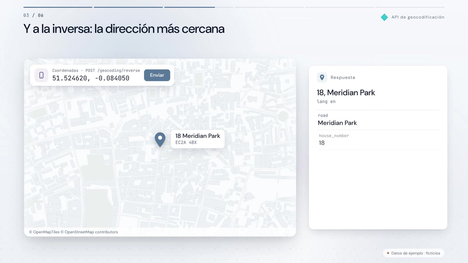 Geocodificación en acción