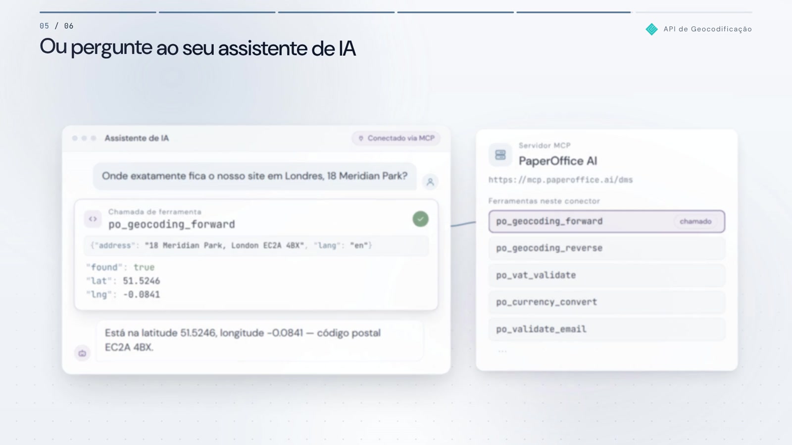 Geocoding em ação