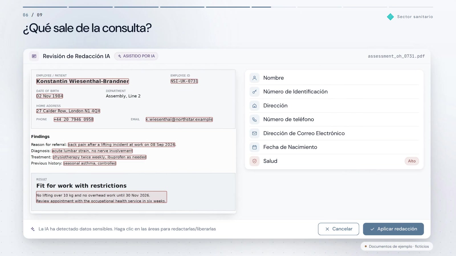 Leer resultados en lugar de teclearlos. Todo en el caso correcto.