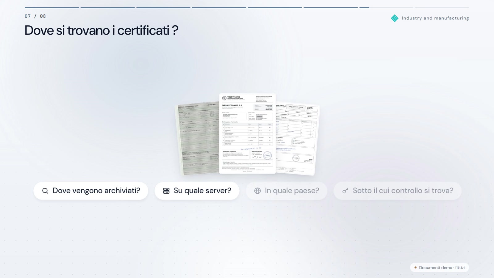 Entrata merci senza foglietti. Il lotto rimane tracciabile.