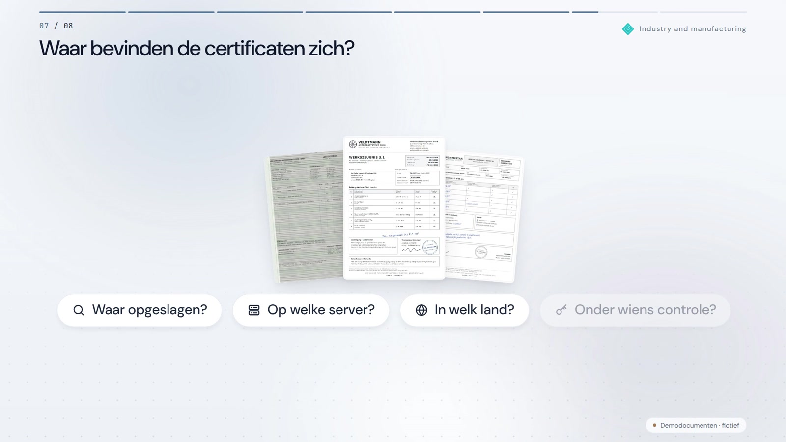 Inkomende goederen zonder papieren. Batch blijft aantoonbaar.