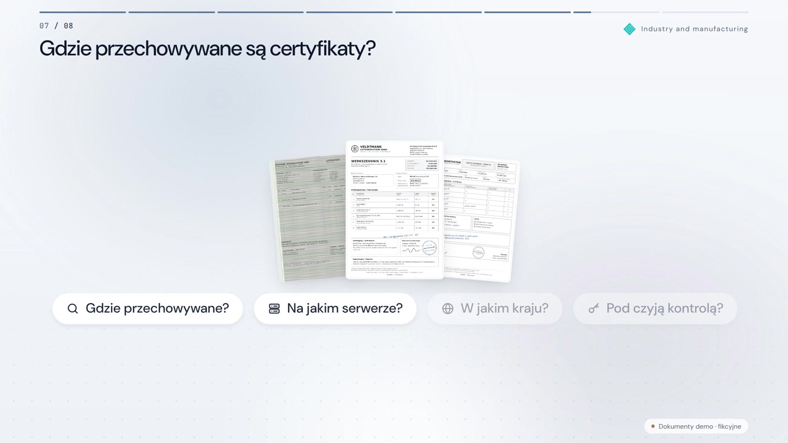 Przyjęcie towaru bez papierów. Serie są udokumentowane.