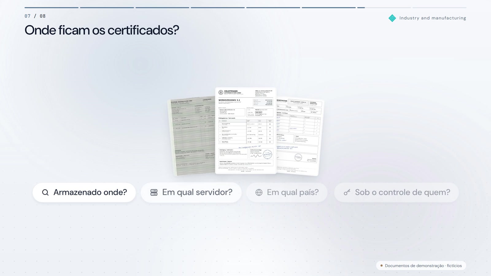 Entrada de mercadoria sem papelada. O lote permanece rastreável.