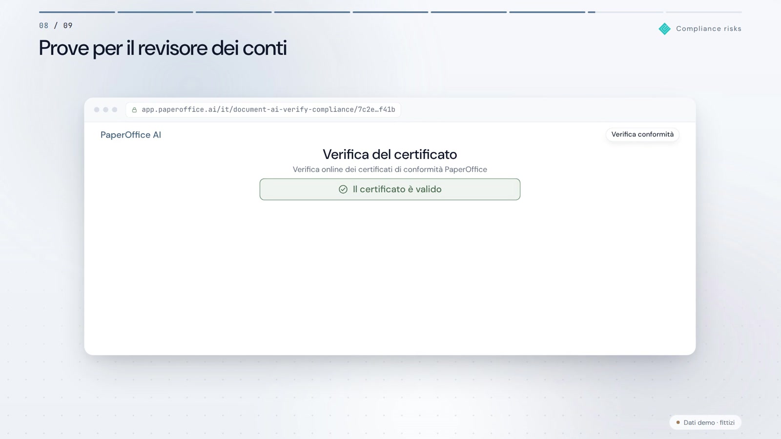 Il controllo chiede. Il registro risponde.
