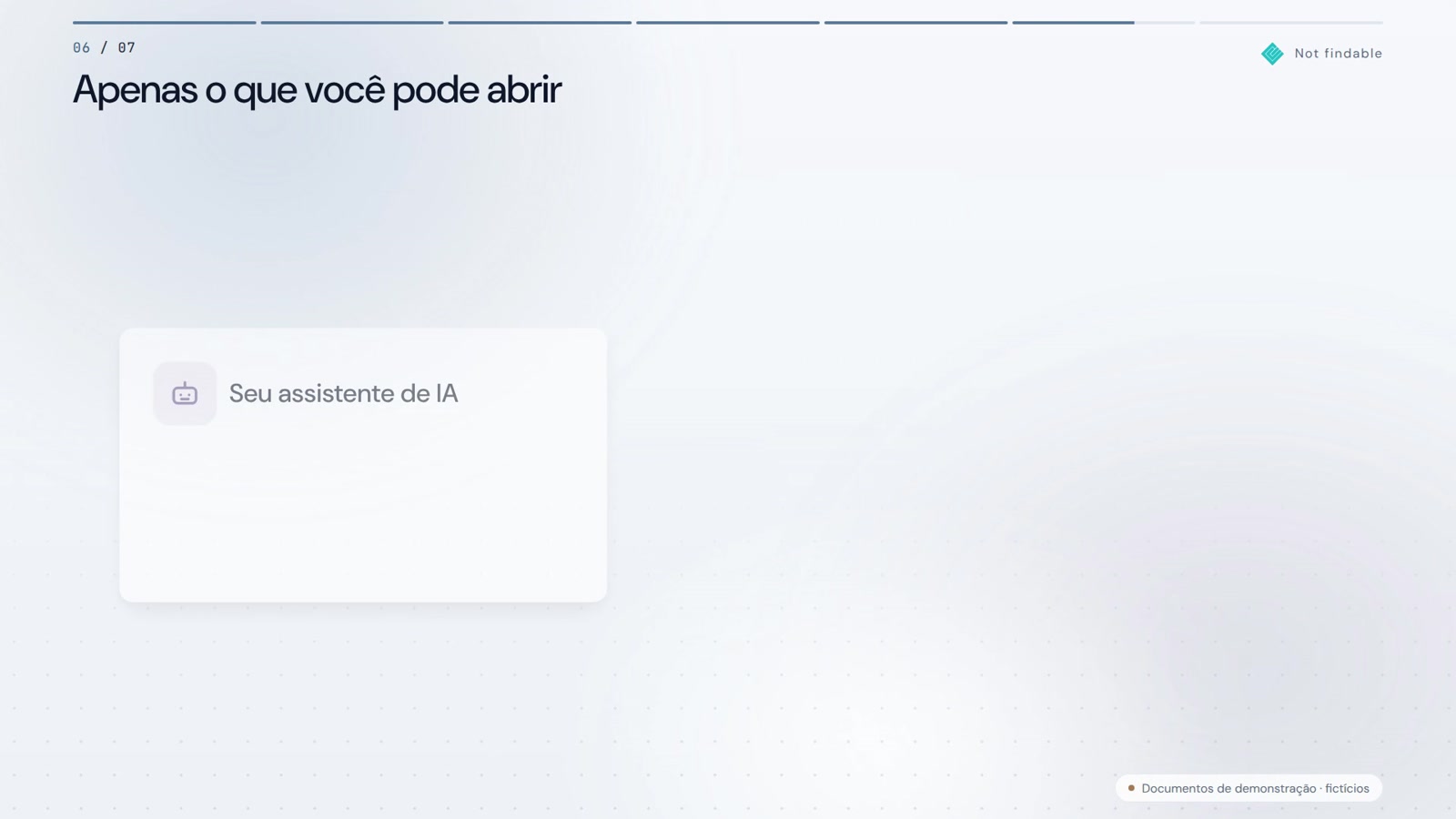 Quem precisa pesquisar, já perdeu tempo.