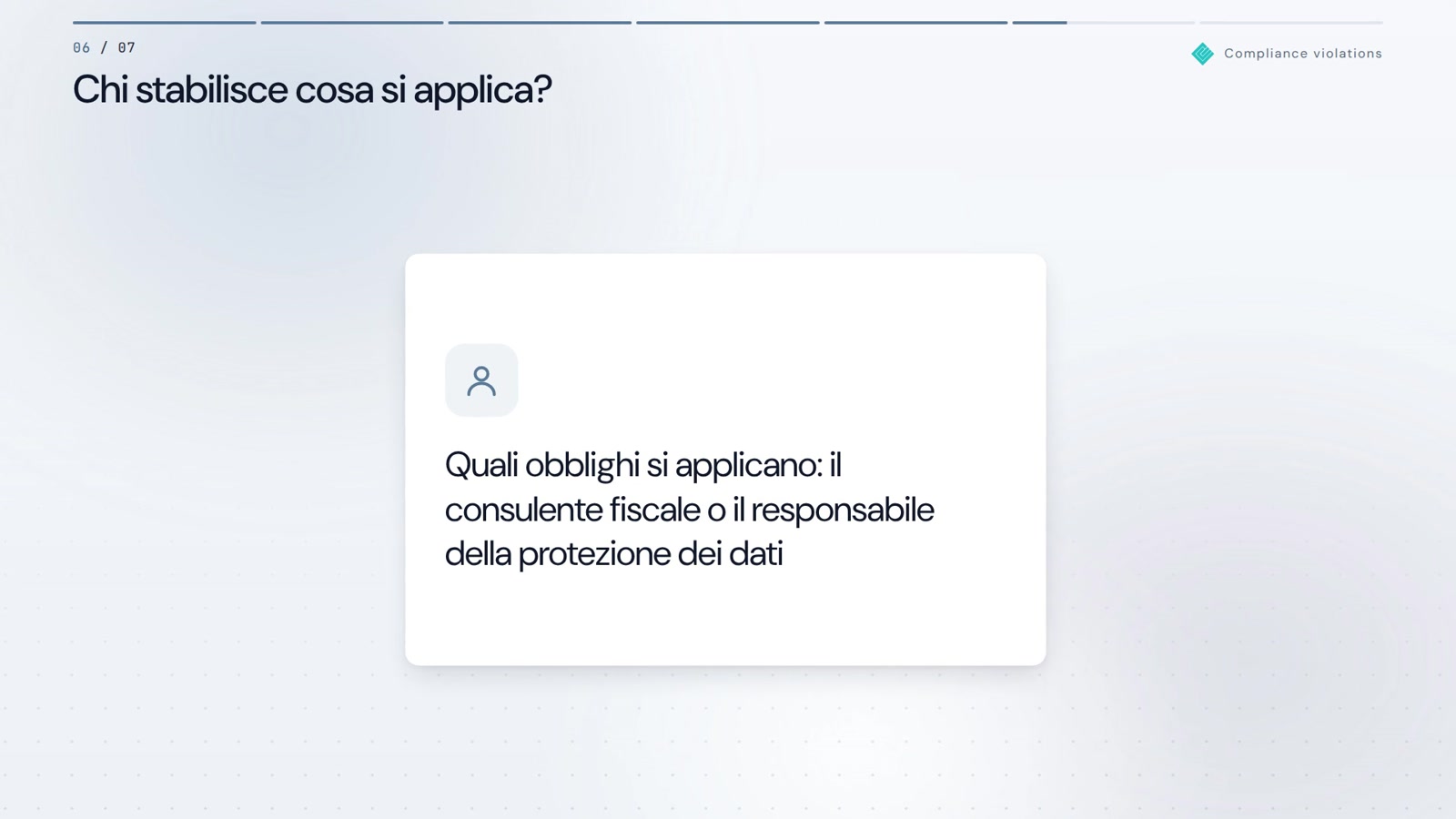 Le regole le conosce tutti. Deve mantenerle la quotidianità.