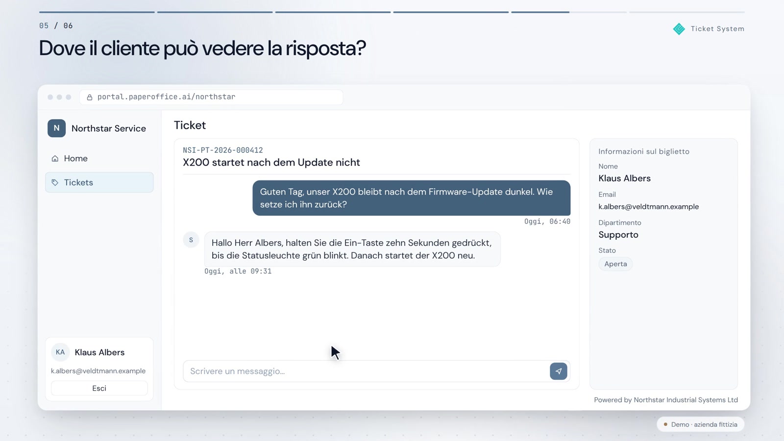 Sistema di ticket