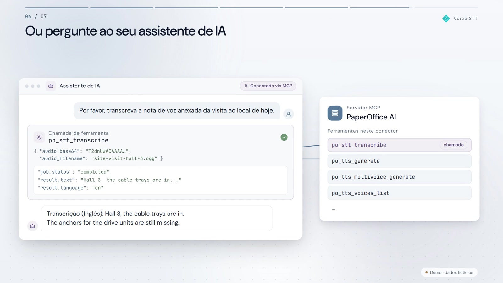 Transcrição de Voz (STT)